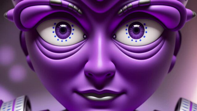 Time-lapse of the artificial intelligence generation process. A neural network that creates digital video images. Artificial intelligence used in image creation. 4k. 3D animation. Generation AI. 
