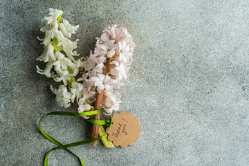 Spring floral card concept