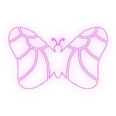 neon art butterfly
