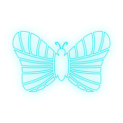 Fototapeta premium neon art butterfly 