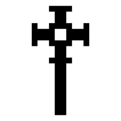 Obraz premium pixel holy cross 