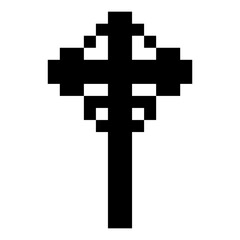 Obraz premium pixel holy cross 