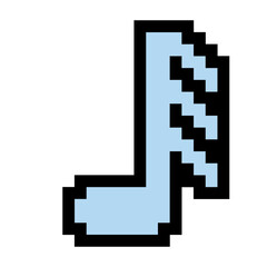 pixel music note

