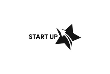 illustration vector graphic logo designs. logogram, logomark, pictogram logo for star, star up, startup. simple, minimalist, modern style.
