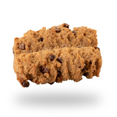 Cookies made with cereales and chocolate praline