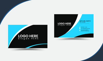  luxury horizontal business card template 