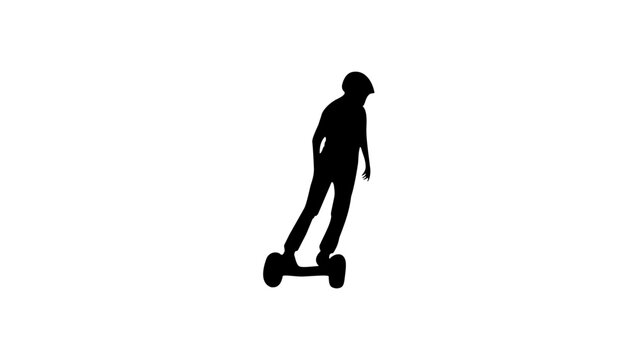 hoverboard silhouette, Self-balancing scooter