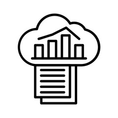 Cloud Reporting Icon Design