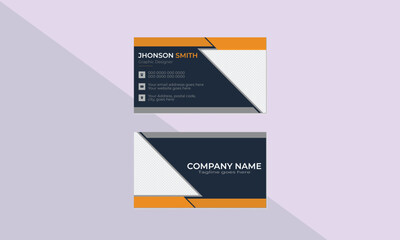 Very simple and vector clean business card 