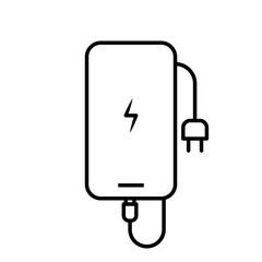 Battery vector illustration. Rechargeable battery vector illustration. Renewable energy .