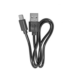 USB wire with USB-C connector and USB-A connector isolated on transparent background
