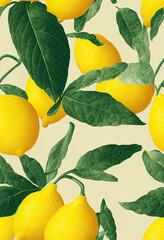lemon,lemon tree branch,Pattern