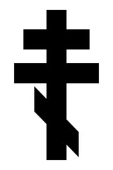 Obraz premium Russian orthodox cross symbol icon