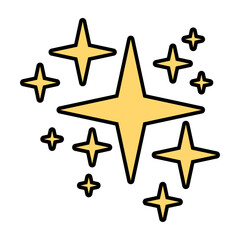 stars glitter sticker
