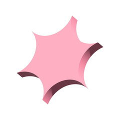 3d star shape element
