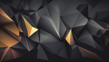 polygon crystal background wallpaper created with generative ai technology
