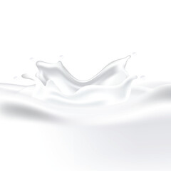 Realistic milk splash background illustration