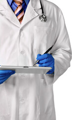 Doctor Writing on a Clipboard