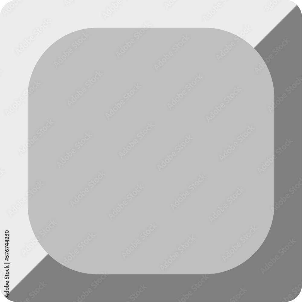 Poster basic keyboard key button in top view with 3d style shadow effect. vector image.