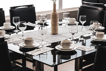 table setting for a dinner