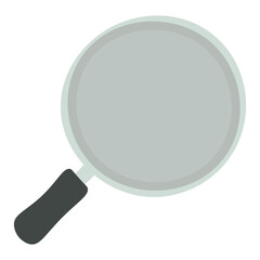 Frying pan isolated. Kitchen utensils for cooking food