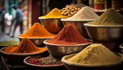Flavor Explosion: Assorted Spices for Your Next Culinary Creation , generated by IA 