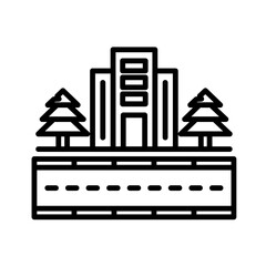 Obraz premium Roadside Icon Design