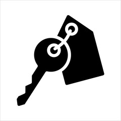 hotel key icon,  Hotel security sign. Pictogram for web page, mobile app, promo. vector illustration on white background