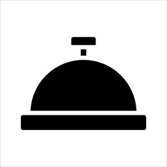 Reception bell icon, Help desk symbol, logo vector illustration on white background