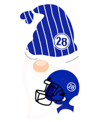 American Football Gnomes Background and Illustration