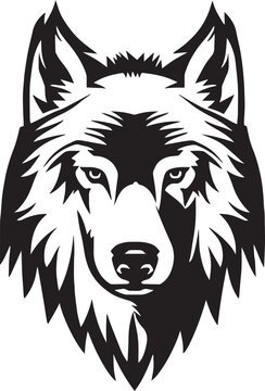 Wolf Head icon, wolf head logo, SVG Vector Illustration 