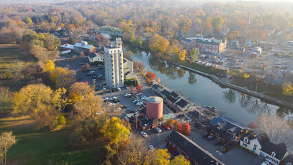 Riverside Pittsford town the oldest village in New York along Erie Canal in Monroe County with...