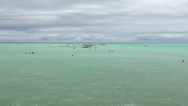 Caminho de Moises em Maragogi, banco de areia da praia de Barra Grande, praia de antunes em alagoas, maceio.
