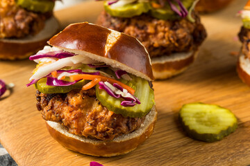 Fried Chicken Sandwich Sliders