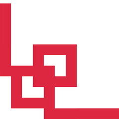 Fototapeta premium Corner Line Lunar Pattern 