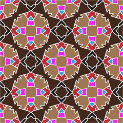 
Seamless vector background with repeat pattern.Abstract ethnic rug ornamental seamless pattern.Perfect for fashion, textile design, cute themed fabric, on wall paper, wrapping paper and home decor.