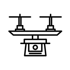 Camera Drone Icon Design