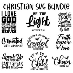 Fototapeta premium Christian SVG Bundle