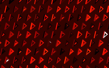 Dark Red vector layout with lines, triangles.
