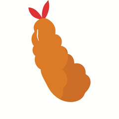 Tempura fried ebi. Shrimp yakitori. 