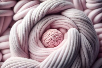 A Wintery Craft Haven: Soft Textiles, Warm Colours and a Fluffy Knitted Cocoon: Generative AI