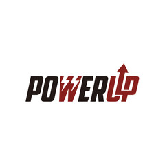 Power Up Logo Design Vector