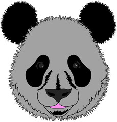 panda face vector
