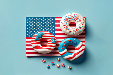 Fototapeta premium Happy Independence Day. Generative Ai