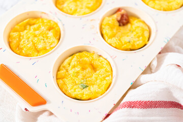 Bacon and cheese egg muffin