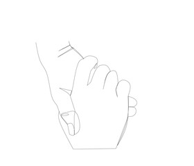 warm peace handshake vector illustration