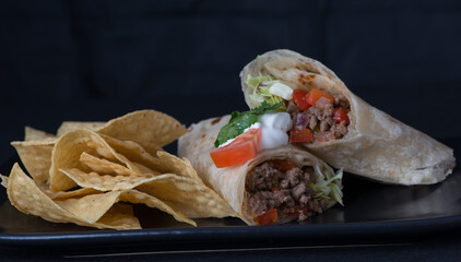 Carne Asada and Tortilla Chips