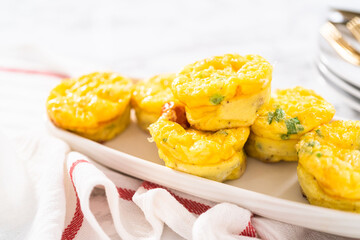 Bacon and cheese egg muffin