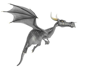Fototapeta premium dragon cartoon thinking