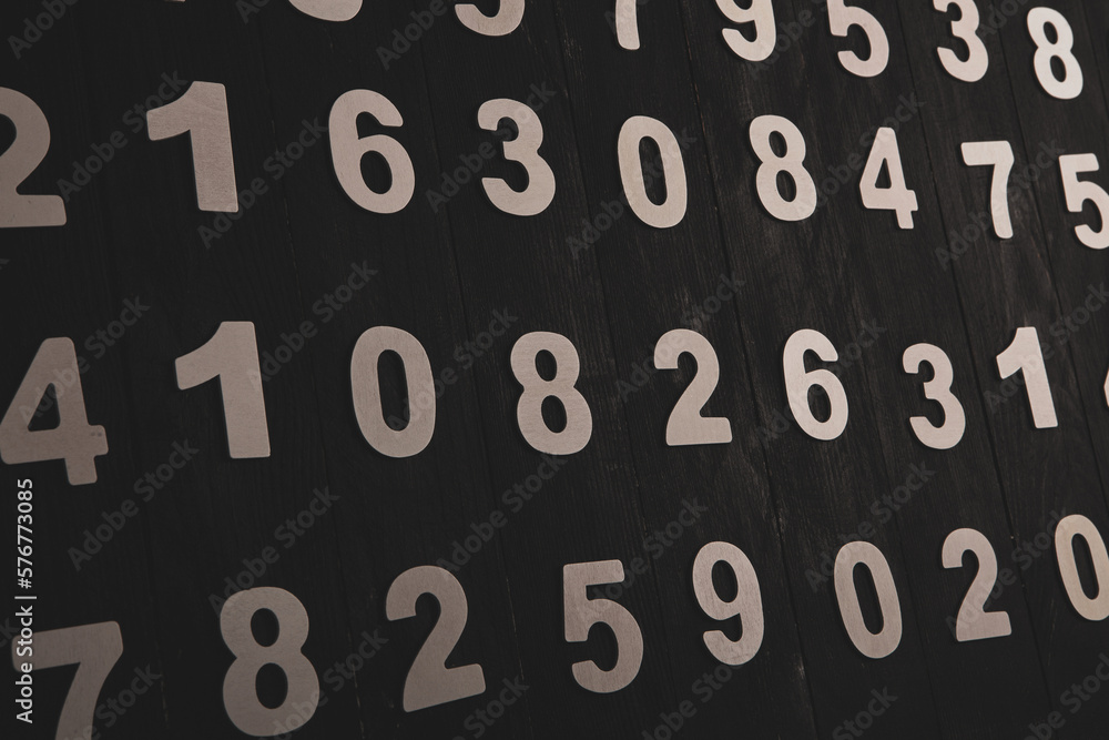 Poster digital background with numbers. texture of random numbers figures. economic collapse or default con